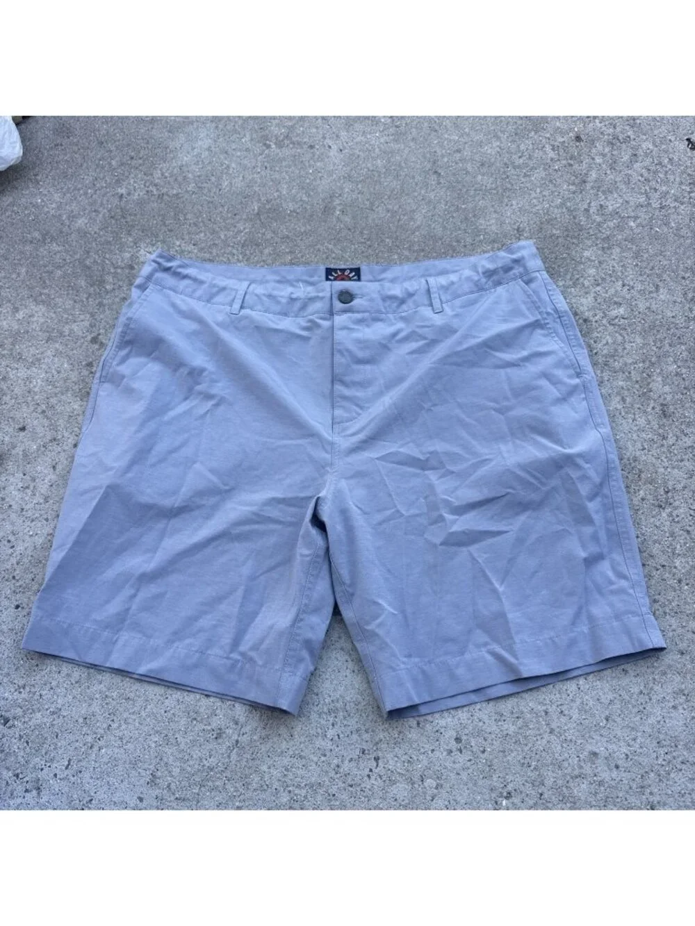 Faherty All Day Shorts Mens 38 Gray Hybrid Performance Stretch Drawstring Chino